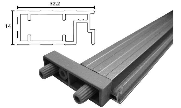 Refuerzo aluminio escurre trasero